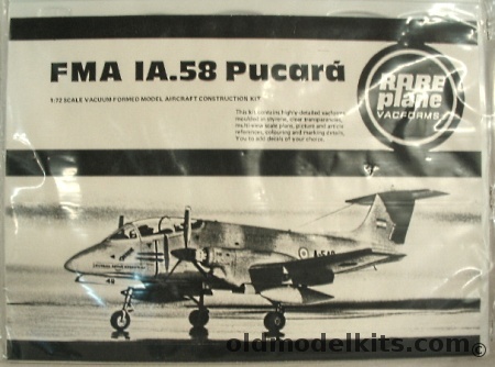 Rareplane 1/72 FMA IA-58 Pucara (IA/58) plastic model kit